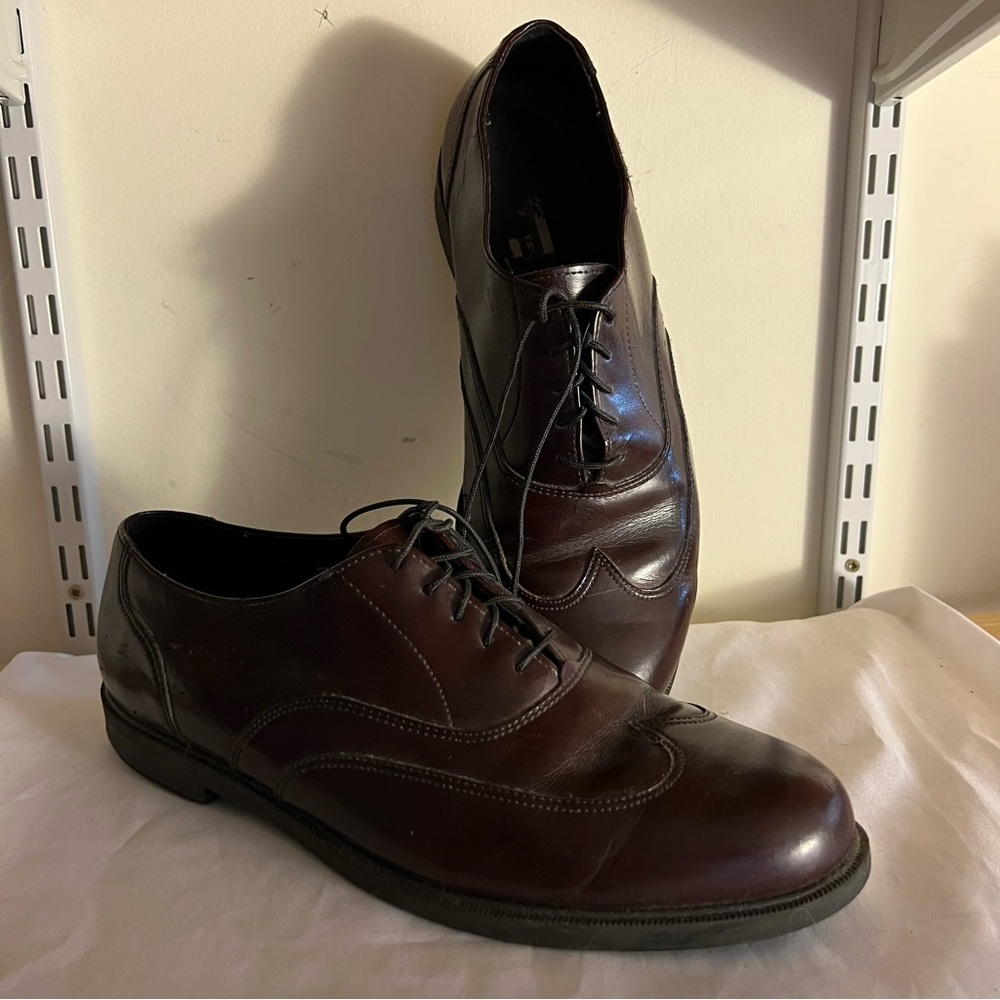 Hush Puppies Mocha/Brown Oxfords Saddle Shoes Leather Men’s Size 11 M